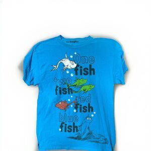 Vintage  One Fish…Two Fish…Red Fish…Blue Fish T Shirt Large